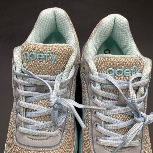 GDEFY Gravity Defyer Mighty Walk Gray/Blue Sneakers Women's Size 6 - Picture 13 of 13